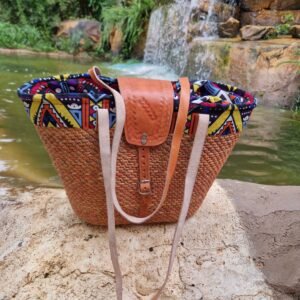 Strong Woven Leather Bag