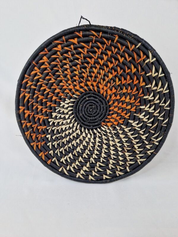 White and Brown Spiral Wall Baskets(Black) - Image 4
