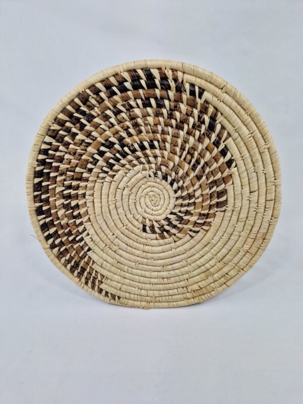White and Brown Spiral Wall Baskets(White) - Image 5