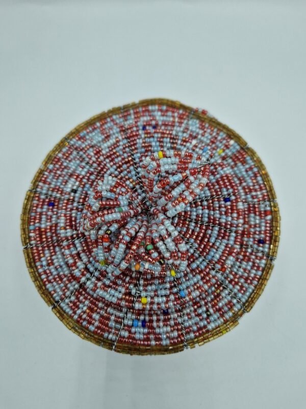 Pink, White and Brown Mixed Storage Basket - Image 3