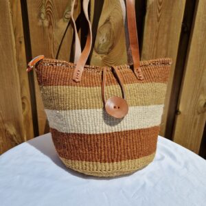 Woven Tote Bags Brown