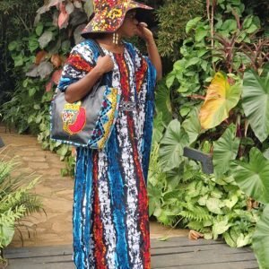 Blue Ankara over sized African Dresses
