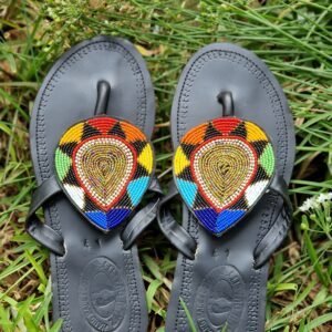 Beautiful Black Masai Sandal