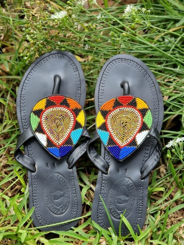 Beautiful Black Masai Sandal