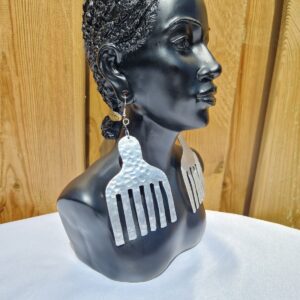 African Comb-Shaped Earrings