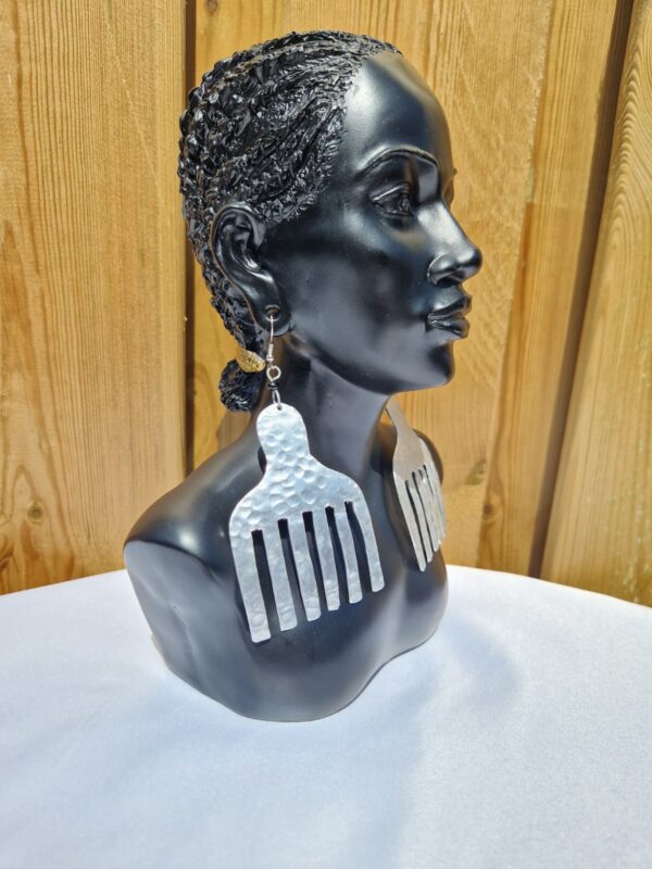 African Comb-Shaped Earrings