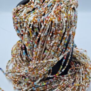 African waist Bead/Non-Fading/Non stretching /mixed  colors