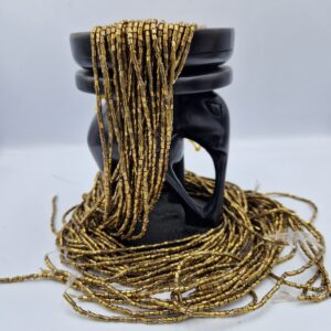 African waist Bead/Non-Fading/Non stretching /dark gold color