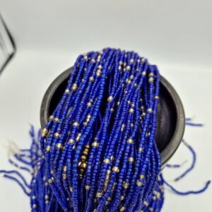 African waist Bead/Non-Fading/Non stretching /blue color
